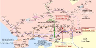 Քարտեզ շուկայի Շենժեն էլեկտրոնիկա 